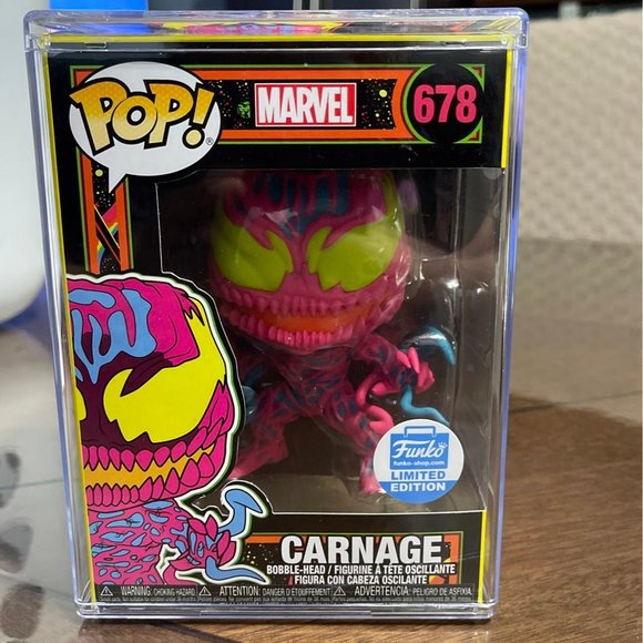 Marvel Symbiote Blacklight Funko Pops - Picture 3 of 3